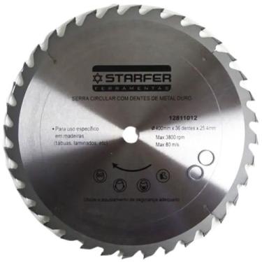 Imagem de Serra Circular Widea 350mm x 48 Dentes para Corte de Madeira Maciça, M