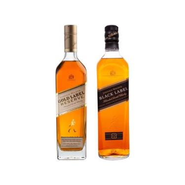 Imagem de Whisky Johnnie Walker Escocês Reserve Gold Label - 750ml + Whisky Blac
