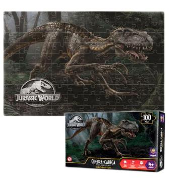 Imagem de Quebra Cabeça Jurassic World Dinossauro Indoraptor 100 Peças - Mimo, P
