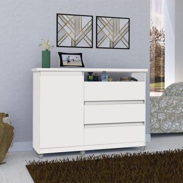 Imagem de Cômoda branca com sapateira - Sky - MÓVEIS PRIMUS