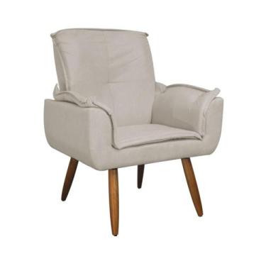 Imagem de Poltrona Decorativa Estofada Para Hall de Entrada Emília Plus Suede Be