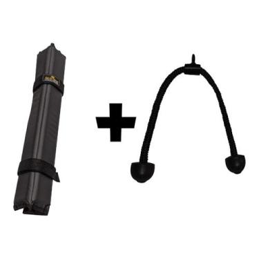 Imagem de Kit: Puxador Corda + Protetor De Barra Rei Do Fitness
