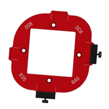 Imagem de Modelo de raio de canto redondo, 4 em 1 Liga de alumínio gabarito para mesa de roteador, Ferramenta auxiliar de corte de de tábua de madeira, modelo DIY, R30 R35 R40 R50