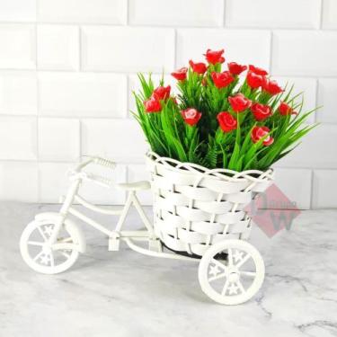 Imagem de Vaso Bicicleta Miniatura com Arranjo de Flores - Decoração - Melhores 