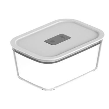 Imagem de Pote C/ Tampa 1200ml Fresh Lock Hermético Vidro Transparente Marmita M