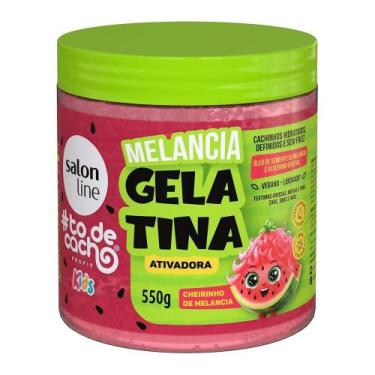 Imagem de Gelatina Capilar Salon Line To de Cacho Kids  Ativadora Melancia 550g