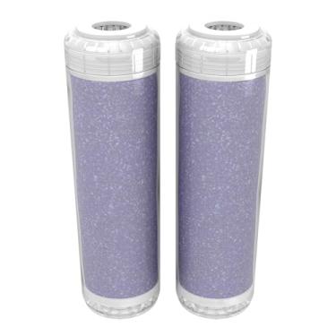 Imagem de Clearly MaD Cartucho de filtro de resina DI de desionização de 25,4 cm x 5 cm para lavagem de carro sem manchas desionizadas, trailer, motocicleta, sistema deionizador de água, pacote com 2