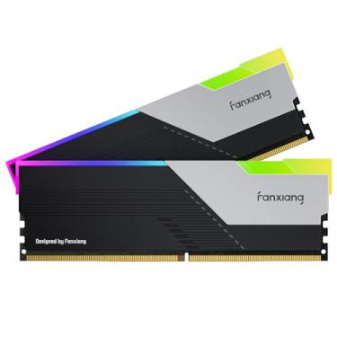 Imagem de fanxiang Memória RGB DDR5 RAM 32 GB (2 x 16 GB) 7200 MHz (Intel XMP 3.0) CL34 1,35 V, perfeita para jogos, streaming e estações de trabalho criativas, Intel XMP e AMD Expo Ready
