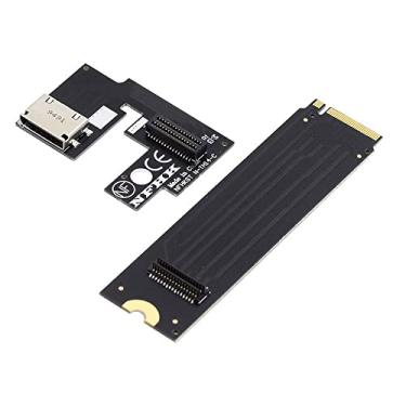 Imagem de xiwai Placa de expansão gráfica PCI-E 3.0 e SSD M.2 M-Key para Oculink SFF-8612 SFF-8611 Adaptador de barramento host para ThinkBook 14+