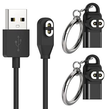 Imagem de Cabo de carregamento de substituição para AfterShokz Aeropex AS800 & Shokz OpenRun Pro & OpenRun & OpenRun Mini & OpenComm, cabo carregador USB com adaptador tipo C para fones de ouvido AfterShokz Aeropex de condução óssea