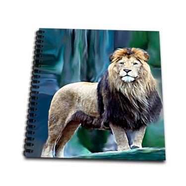 Imagem de 3dRose db_580_1 Livro de Desenho Leão O Rei, 20 x 20 cm, Multicolorido