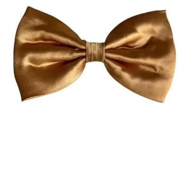 Imagem de Gravata Borboleta Social Com Regulador Ref: 247 - karecato, Dourado, I