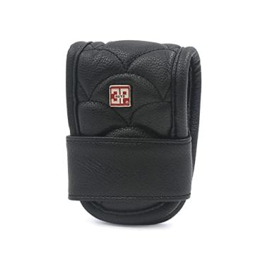 Imagem de uxcell Protetor universal para manete de câmbio de marcha de couro sintético preto