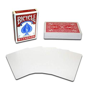 Imagem de Merz67 LLC Bicycle Magic Gaff Playing Card Deck (Blank Face Red Back)