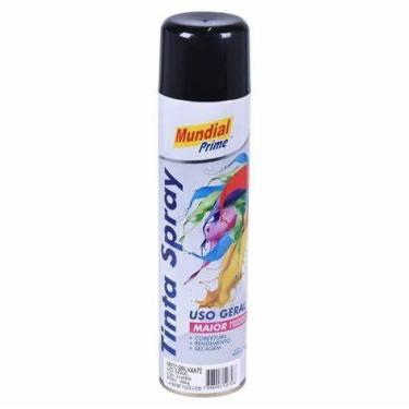 Imagem de Tinta Spray Preto Brilhante 400ml Mundial - Mundial Prime