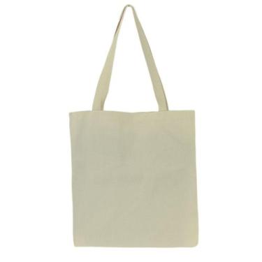 Imagem de Bolsa Feminina Ecobag 100% algodão BRANCA CRUA - CARIOCA MAIS