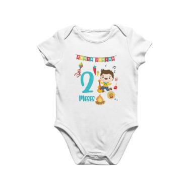 Imagem de Body Bebê Mesversario 2 meses Festa Junina em Familia Minha Primeira F