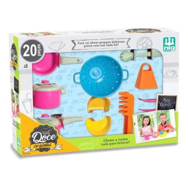 Imagem de Doce Cozinha Infantil Utensílios De Brinquedo 20 Peças - Nig - NIG BRI