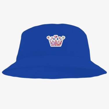 Imagem de Chapéu Bucket Hat Estampado Coroa - MP Moda Masculina, Único, Azul cla