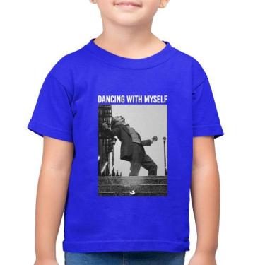 Imagem de Camiseta Algodão Infantil Dancing with myself - Foca na Moda, Azul roy