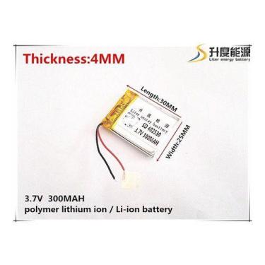 Imagem de Bateria   Mp3 25mm X 30mm X 4mm 3,7v 300mah - KMIG