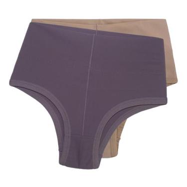 Imagem de Kit 5 Calcinha Cós Alto De Alta Compressão Pós Parto Feminina - Empóri