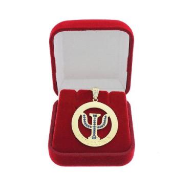 Imagem de Colar Medalha Profissão Formatura Psicologia Banho Ouro 18k - Gabby Lu