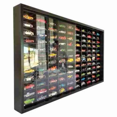 Imagem de Expositor 120 Nichos - Escala 1:64 carrinhos Preto - cod 13026 - MAG A