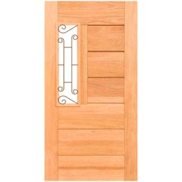 Imagem de Porta de Madeira BBB com Grade Vertical Maciça Cedro Arana Casmavi, 12