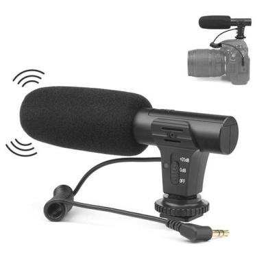 Imagem de Microfone Direcional Para Câmeras DSLR com 20dB - MIC-05
