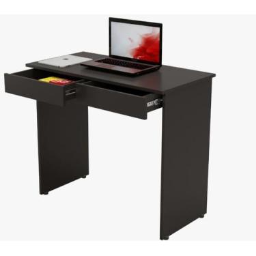 Imagem de Escrivaninha mesa de computador Gamer de 02 gavetas Capuccino Lisboa P