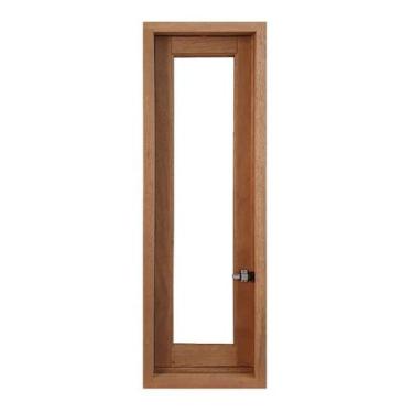 Imagem de Vitrô Capelinha Panorâmico Reto em Madeira Maciça Cedro Arana Casmavi,