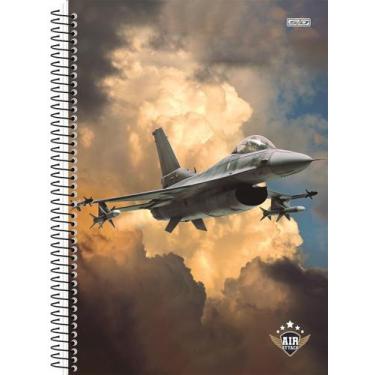 Imagem de Caderno Espiral Universitário Air Attack (Aviões de Guerra) 15 Matéria