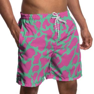 Imagem de Short Tactel Masculino com Bolsos Estampado 1094 - Pierre Couto, M, Ro