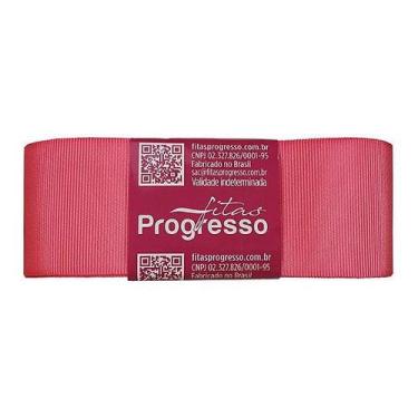 Imagem de Fita Gorgurão Progresso 38mm nº9 - 10m Cor 1388 Rosa Camelia - 01 unid