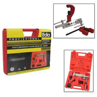 Imagem de Jogo de Flangeador 3/16 A 5/8 E Corta De Tubos 1/8 a 1.1/8 - EDA