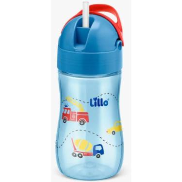 Imagem de Copo de Treinamento Evolution com Canudo 300ML Azul - Lillo