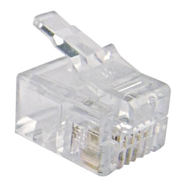 Imagem de Plug Modular RJ-11 6X4 para Cabo de Telefone