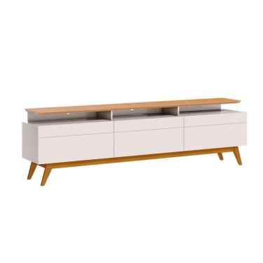 Imagem de Rack Classic I Off White e Nature 64x180 cm