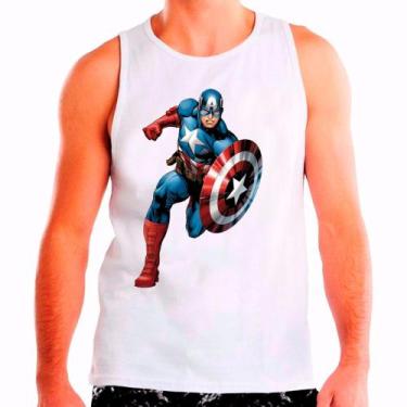 Imagem de Camiseta Capitão América Super Herói Lançamento - DESIGN CAMISETAS, Mo