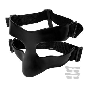 Imagem de Dynwave Máscara de basquete, protetor facial para nariz quebrado, protetor facial, máscara de basquete, protetor nasal para futebol