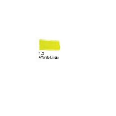 Imagem de Tinta Para Tecido Fluorescente 37ml Acrilex, AMARELO LIMÃO