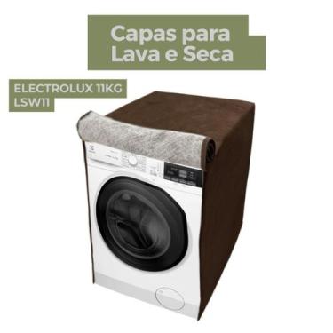 Imagem de Capa para lava e seca electrolux  11kg lsw11 impermeável flex - Capas 