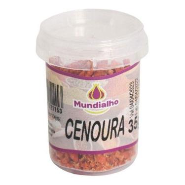 Imagem de Cenoura Em Flocos Desidratada Pote Mundialho 35g