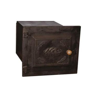 Imagem de Forno Ferro Fogão a Lenha Pequeno Porta de Ferro 50x35x30cm - UNICLÁUD