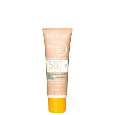 Imagem de Bioderma Photoderm Cover Touch Mineral FPS50+ Muito Claro - Protetor Solar Facial com Cor 40g
