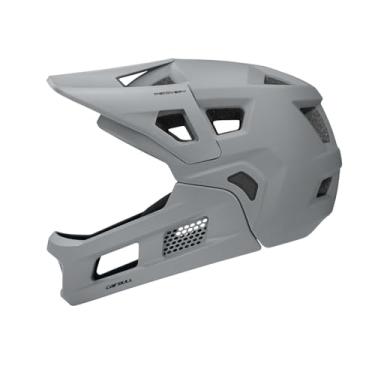 Imagem de Deevoka Capacete de bicicleta Acessórios de rosto inteiro para adultos Capacete de bicicleta leve Capacete de ciclismo, Cinza