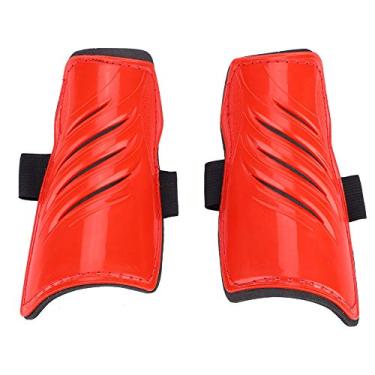 Imagem de ZJchao Caneleiras de Futebol para Crianças, Protetores de Pernas Respiráveis com Proteção de Esponja, Vermelho, Branco, Preto, Amarelo,