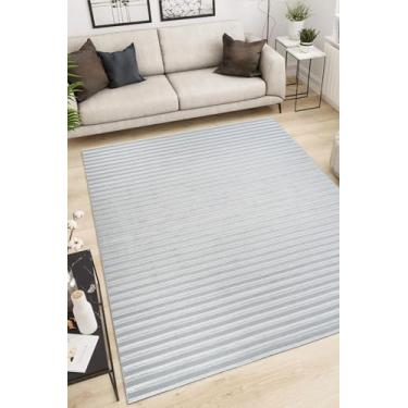 Imagem de Pemogo, Tapete Sala 200x250 Chevron Cinza 398