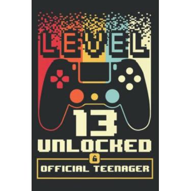 Imagem de 13Th Birthday Gift Boys Level 13 Unlocked Official Artnager Meme: Lined Notebook: 6" x 9", 100 Pages, Notebook Journal For Lady, Girls And Women Blank Lined Notebook Journal Gift Ideas.